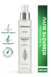 %100 Doğal Biberiye Suyu Dökülme Karşıtı ve Saç Uzaması Destekleyici Bakım, Güçlendirici Bitkisel Saç Spreyi Pure Rosemary Water Spray 100ml - Celenzea