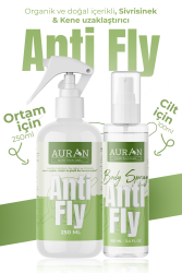 2'li Anti-Fly Sinek, Sivrisinek, Kene ve Haşere Kovucu, Vücut ve Ortam Koruyucu, Bitkisel Sprey Seti - 1