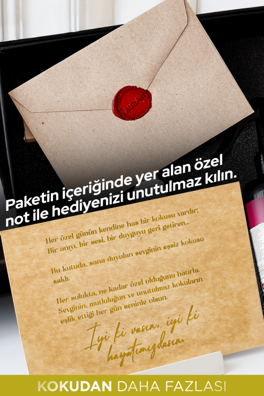 6’lı Özel Hediye Kutusu, Koku Deneyimi Hediye Seti (Parfüm, Oda & Araç Kokusu, Uyku Spreyi, Kolonya) - 6
