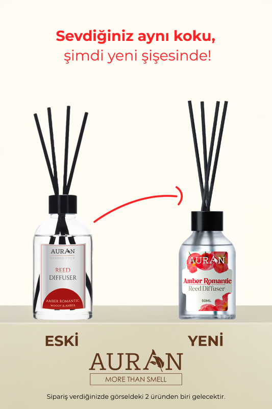 Amber Romantik Çubuklu Oda Kokusu Bambu Kokusu Amber Romantic Reed Diffuser 50ml - 2
