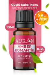 Amber Romantik Esansiyel Uçucu Koku Yağı Difüzör Esansı Buhurdanlık Yağı Aromaterapi Yağı 10ml - AURAN