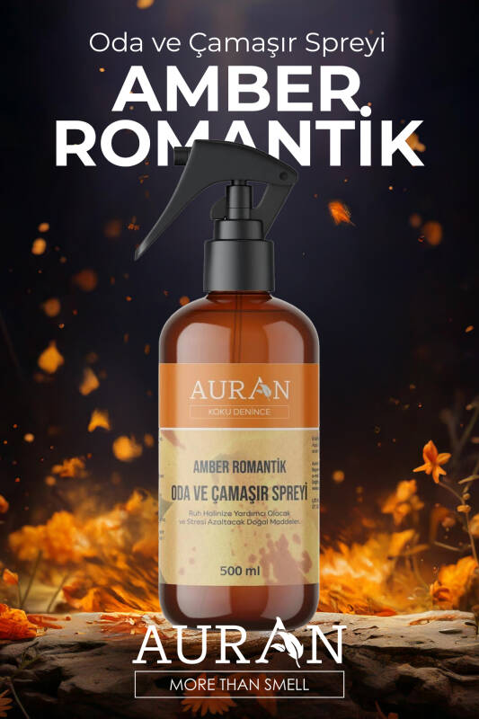 Amber Romantik Parfümlü Oda ve Çamaşır Spreyi Ortam ve Kumaş Kokusu Amber Romantic Room Spray 500ml - 9