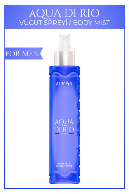 Aqua Di Rio Parfümlü Erkek Vücut Spreyi Ferahlatıcı ve Etkileyici Vücut Misti Body Mist Spray 150ml - 1