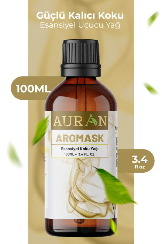 Aromask Esansiyel Uçucu Koku Yağı Difüzör Esansı Buhurdanlık Yağı Aromaterapi Yağı 100ml - 1