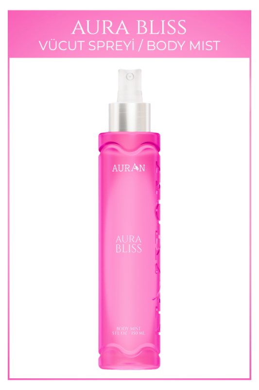 Aura Bliss Parfümlü Kadın Vücut Spreyi Vücut Kokusu Vücut Misti Body Mist Spray 150ml - 1