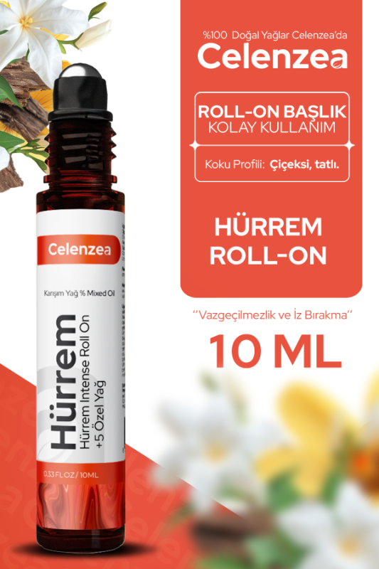 Flowy Oils Hürrem Karışım Esansiyel Uçucu Yağ Doğal Koku Esansı Hürrem Intense Roll On 10ml - 1
