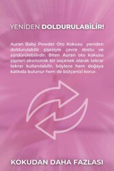 Baby Powder Oto Kokusu İp Askılı Araç Kokusu Uzun Süre Kalıcı Bebek Pudrası Araba Kokusu 8ml - 5