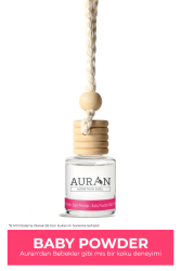 Baby Powder Oto Kokusu İp Askılı Araç Kokusu Uzun Süre Kalıcı Bebek Pudrası Araba Kokusu 8ml - 1