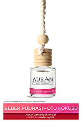 Baby Powder Oto Kokusu İp Askılı Araç Kokusu Uzun Süre Kalıcı Bebek Pudrası Araba Kokusu 8ml - AURAN