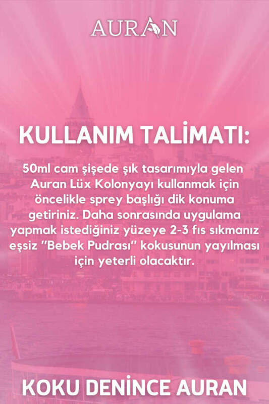 Auran Bebek Pudrası 80 Derece Kolonya 50ml - 6