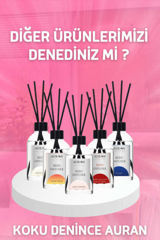 Bebek Pudrası Çubuklu Oda Kokusu Bambu Kokusu Baby Powder Reed Diffuser 50ml - 9