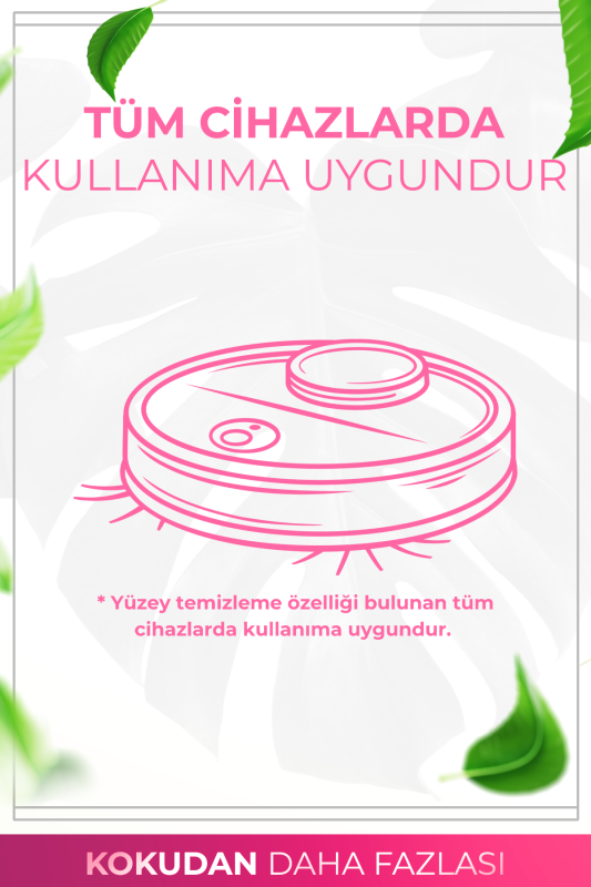 Bebek Pudrası Kokulu Akıllı Robot Süpürge Suyu, Mop Suyu Yüzey Temizleyici Robot Deterjanı 250ml - 4