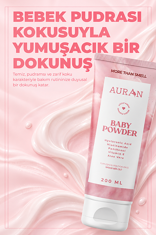 Bebek Pudrası Kokulu Nemlendirici Vücut Losyonu, Besleyici Onarıcı Tüm Ciltler İçin El ve Cilt Bakım Kremi 200ml - 3