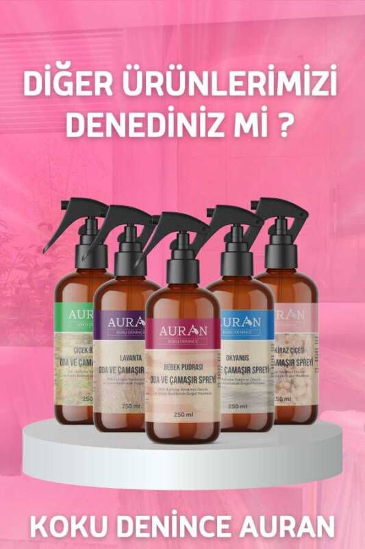 Bebek Pudrası Parfümlü Oda ve Çamaşır Spreyi Ortam ve Kumaş Kokusu Baby Powder Room Spray 250ml - 9