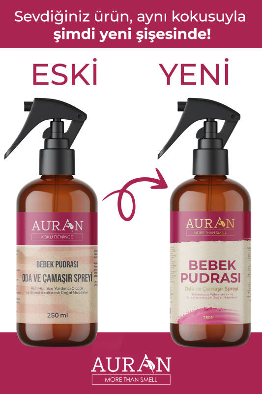 Bebek Pudrası Parfümlü Oda ve Çamaşır Spreyi Ortam ve Kumaş Kokusu Baby Powder Room Spray 250ml - 2