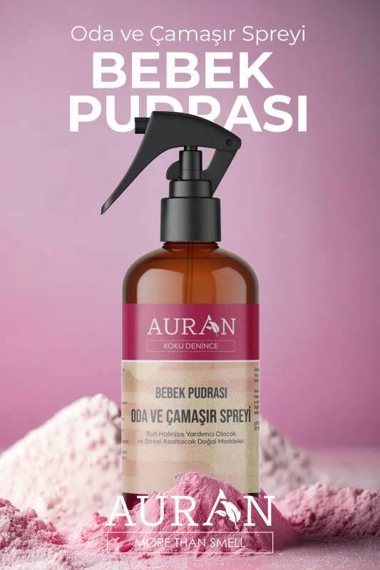 Bebek Pudrası Parfümlü Oda ve Çamaşır Spreyi Ortam ve Kumaş Kokusu Baby Powder Room Spray 500ml - 9