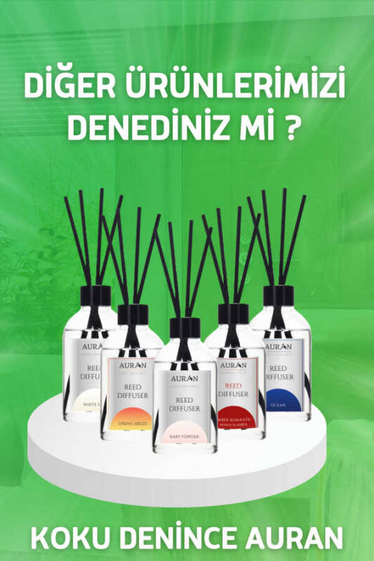 Beyaz Sabun Çubuklu Oda Kokusu Bambu Kokusu White Soup Reed Diffuser 50ml - 9