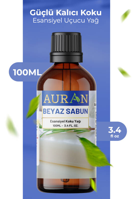 Beyaz Sabun Esansiyel Uçucu Koku Yağı Difüzör Esansı Buhurdanlık Yağı Aromaterapi Yağı 100ml - 1