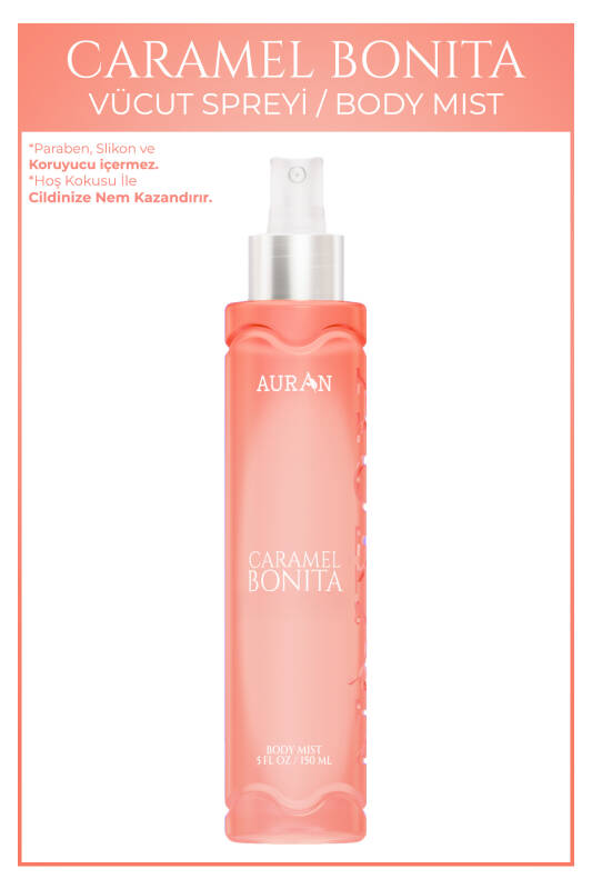 Caramel Bonita Parfümlü Kadın Vücut Spreyi Çekici ve Etkileyici Vücut Misti Body Mist Spray 150ml - 1