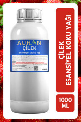 Auran Çilek Esansiyel Uçucu Yağ Esans Koku Yağı Hobi Esans Mum Sabun Oda Kokusu 1000ml - AURAN HANDMADE