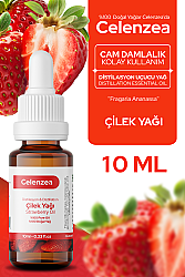 Çilek Uçucu Yağı %100 Doğal Distilaston Yağ, Aydınlık ve Canlı Cilt Görünümü, Yaşlanma Çizgilerini Azaltıcı Bakım, Dudak Nemlendirici, Siyah Nokta Karşıtı, C Vitamini, Aromaterapi, Cherry Essential Oil (Fragaria Ananassa) 10ml - Celenzea