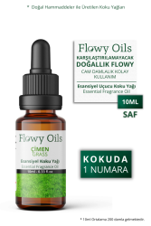 Flowy Oils Çimen Saf Esansiyel Uçucu Koku Yağı Esans Buhurdanlık Yağı Difüzör Esansı Fragrance Oil 10ml - Flowy Oils