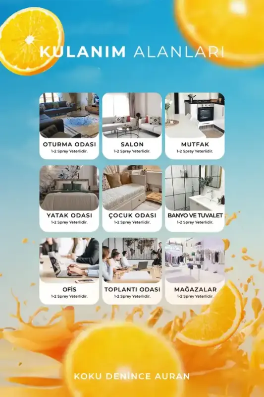 Citrus Soleia Parfümlü Oda ve Çamaşır Spreyi Ortam ve Kumaş Kokusu Premium Room Spray 350ml - 5