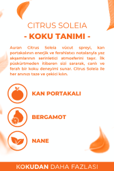 Citrus Soleia Parfümlü Kadın Vücut Spreyi Vücut Kokusu Vücut Misti Body Mist Spray 150ml - 3