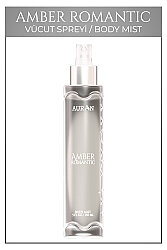 Amber Romantik Parfümlü Kadın Vücut Spreyi Vücut Kokusu Vücut Misti Body Mist Spray 150ml - AURAN