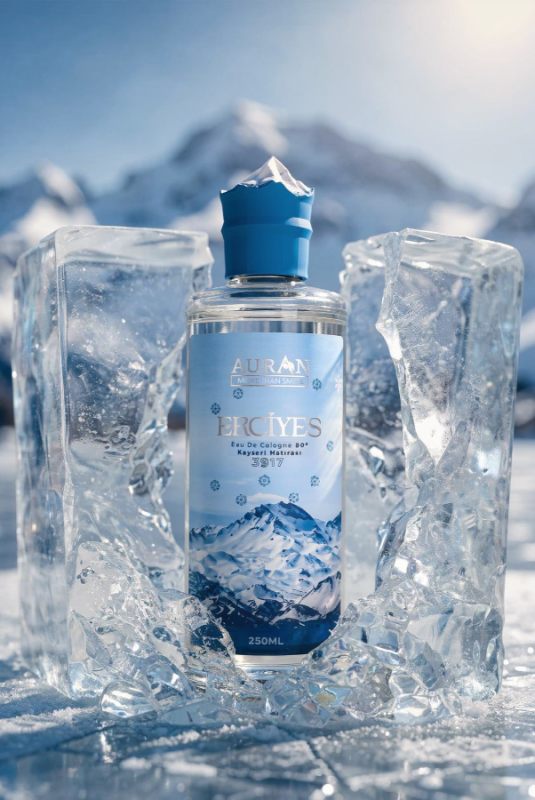 Erciyes Kolonyası, Cam Şişe 80 Derece Ferahlatıcı ve Serinletici Kolonya Premium Cologne 250ml - 4