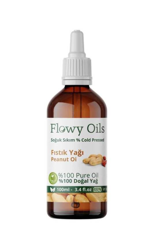 Flowy Oils Fıstık Yağı %100 Doğal Bitkisel Sabit Yağ Peanut Oi 100ml - 1