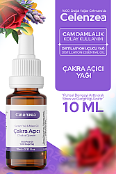 Çakra Açıcı Uçucu Yağı +14 Özel Yağ Karışımı, %100 Doğal Meditasyon ve Yoga Yağı, Bedensel Rahatlama ve Enerji Dengesi, Aromaterapi 10ml - Celenzea