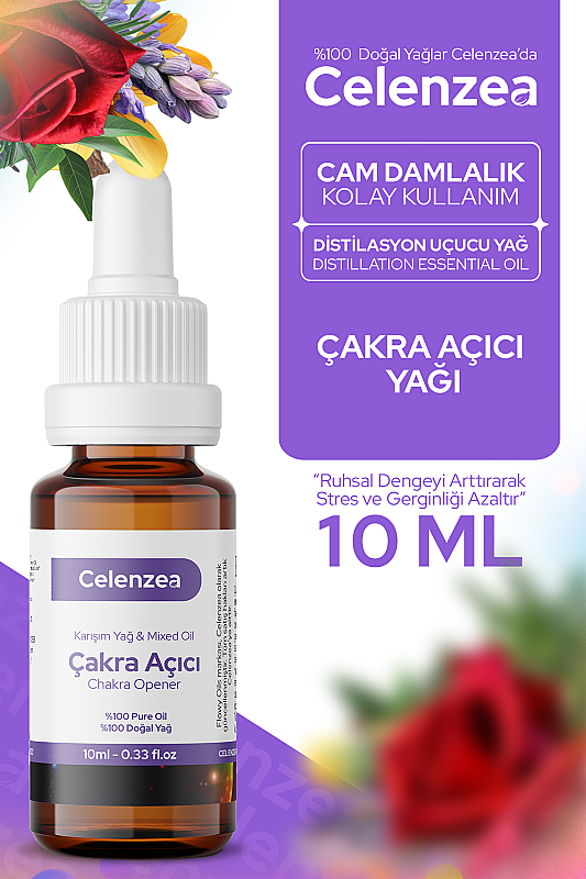 Çakra Açıcı Uçucu Yağı +14 Özel Yağ Karışımı, %100 Doğal Meditasyon ve Yoga Yağı, Bedensel Rahatlama ve Enerji Dengesi, Aromaterapi 10ml - 1