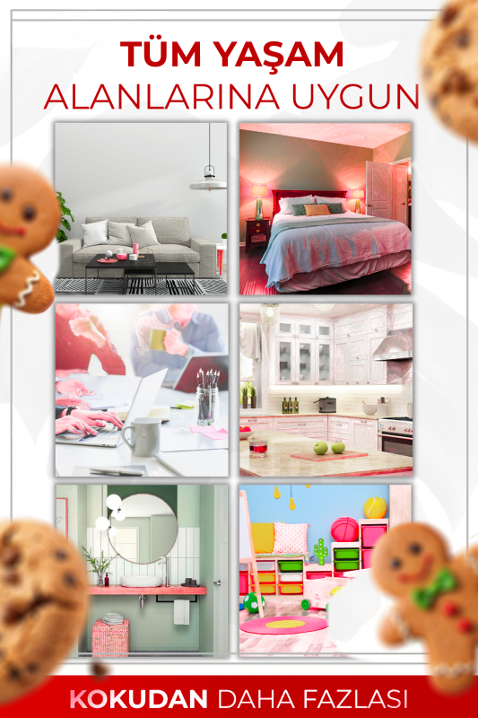 Ginger Cookie Çubuklu Oda Kokusu Bambu Ortam Kokusu Zencefilli Kurabiye Kokulu Reed Diffuser 50ml - 11