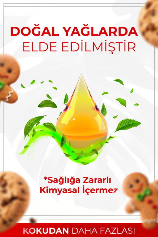 Ginger Cookie Çubuklu Oda Kokusu Bambu Ortam Kokusu Zencefilli Kurabiye Kokulu Reed Diffuser 50ml - 3