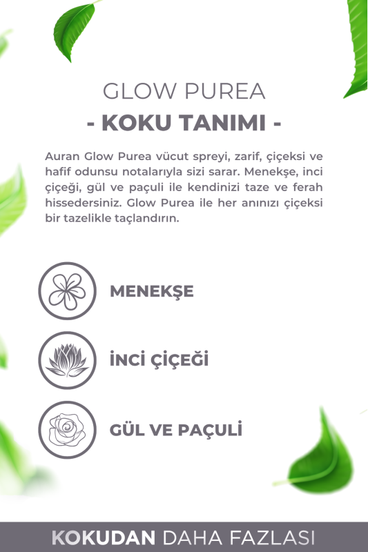 Glow Pruea Parfümlü Kadın Vücut Spreyi Vücut Kokusu Vücut Misti Body Mist Spray 150ml - 3