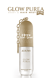 Glow Purea Vücut & Saç Spreyi Besleyici ve Onarıcı Saç Parfümü Anahtarlıklı Vücut Parfümü Charm Body & Hair Mist Spray 30ml - Auran