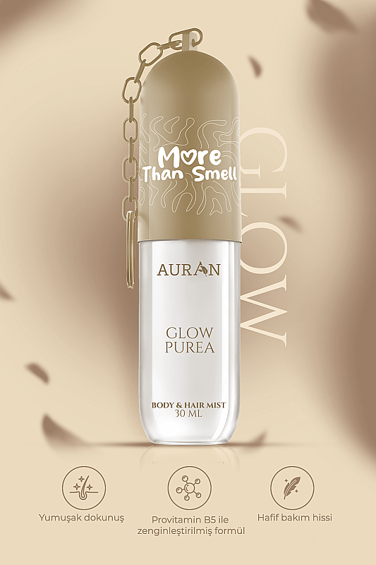 Glow Purea Vücut & Saç Spreyi Besleyici ve Onarıcı Saç Parfümü Anahtarlıklı Vücut Parfümü Charm Body & Hair Mist Spray 30ml - 4