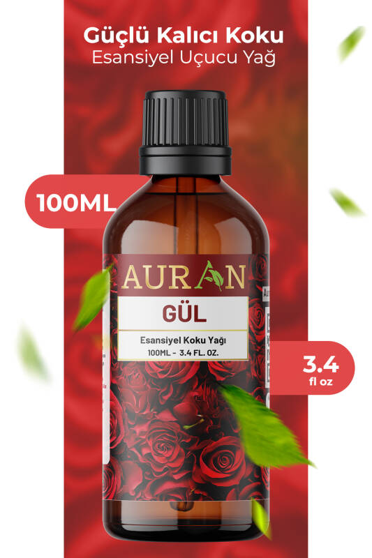 Gül Esansiyel Uçucu Koku Yağı Ortam Kokusu Doğal Yağ Sihirli Küre Hobi Esansı 100ml - 1