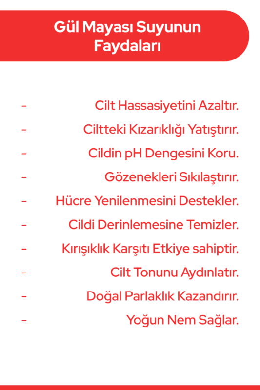 Gül Mayası Aydınlatıcı & Gözenek Sıkılaştırıcı Gül Suyu Cilt Yenileyici Gül Hidrosolü 100ml - 6