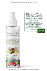 Flowy Oils Hızlı Saç Uzatma Yeni Saç Oluşumu Etkili %100 Doğal Ve Bitkisel Saç Toniği Sprey 150ml - Flowy Oils