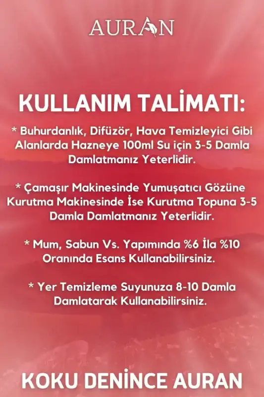 Auran Hürrem Sultan Sinerji Karışım Esansiyel Uçucu Koku Yağı Buhurdanlık Difüzör Esansı Oda Kokusu 10ml - 3