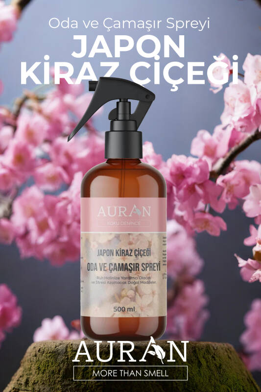 Japon Kiraz Çiçeği Parfümlü Oda ve Çamaşır Spreyi Kumaş Kokusu Japanese Cherry Room Spray 500ml - 9