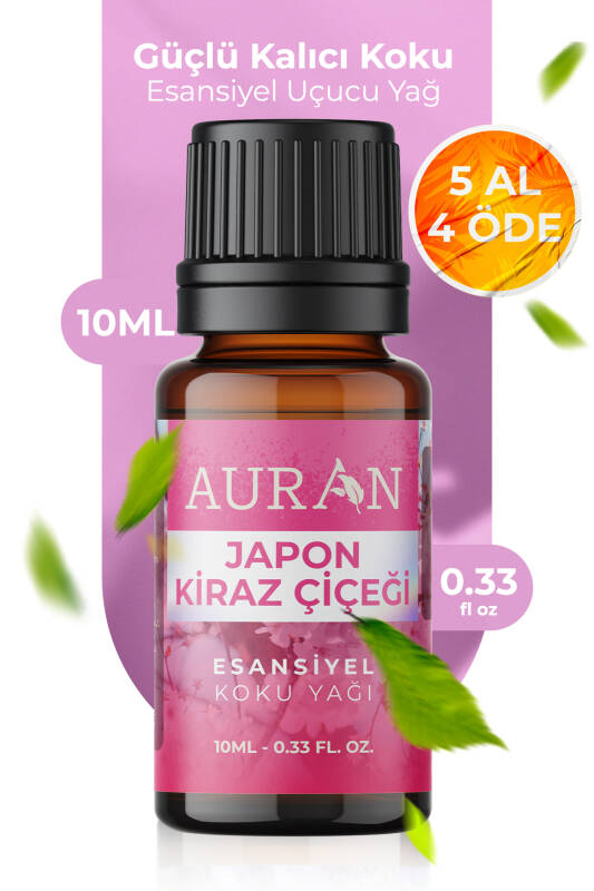 Japon Kirazı Esansiyel Uçucu Koku Yağı Difüzör Esansı Buhurdanlık Yağı Aromaterapi Yağı 10ml - 1
