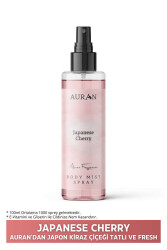 Japon Kirazı Parfümlü Kadın Vücut Spreyi Vücut Kokusu Japanese Cherry Body Mist Spray Sakura 100ml - AURAN
