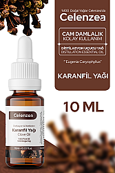 Karanfil Uçucu Yağı %100 Doğal Distilasyon Yağ, Ağız Hijyeni, Tırnak ve Kutikül Bakımı, Aktif Sivilce Söndürücü, Zihin Canlandırıcı, Odak Artırıcı, Clove Essential Oil (Eugenia Caryophyllus) 10ml - Celenzea