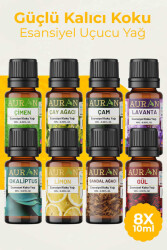 Auran Koku Alma Egzersizi Seti Özel Yoğun Kokular Esansiyel Uçucu Yağ 8x 10ml - Auran