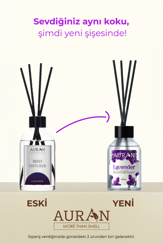 Lavanta Çubuklu Oda Kokusu Bambu Kokusu Lavender Reed Diffuser 50ml - 2