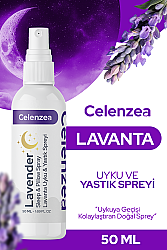 Flowy Oils Lavanta Doğal Lavanta Uyku Ve Yastık Spreyi Lavender Sleep And Pıllow Spray 50 ml - Celenzea