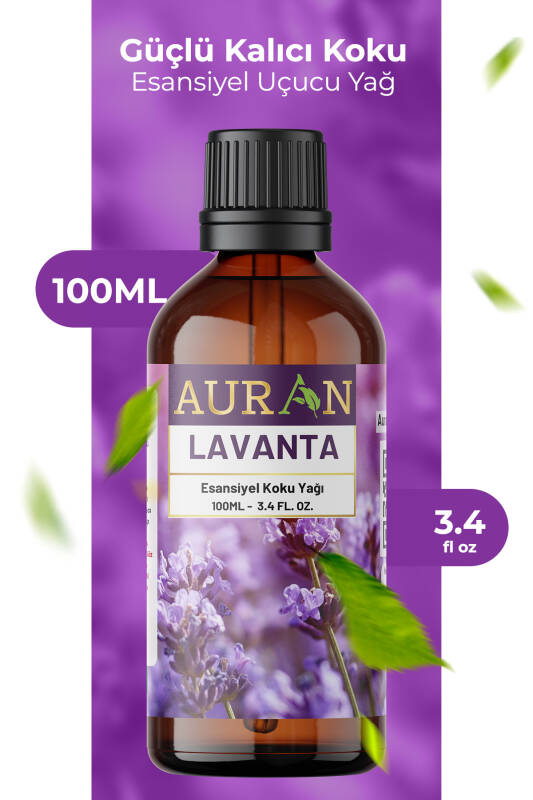 Lavanta Esansiyel Uçucu Koku Yağı Difüzör Esansı Buhurdanlık Yağı Aromaterapi Yağı 100ml - 1